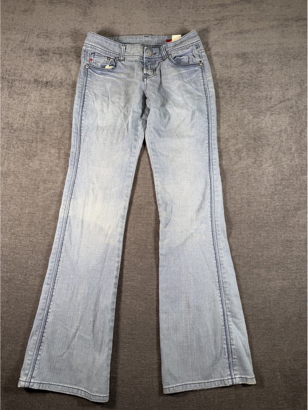 Seven7 Premium Denim Light Wash Flared Jeans Size 27